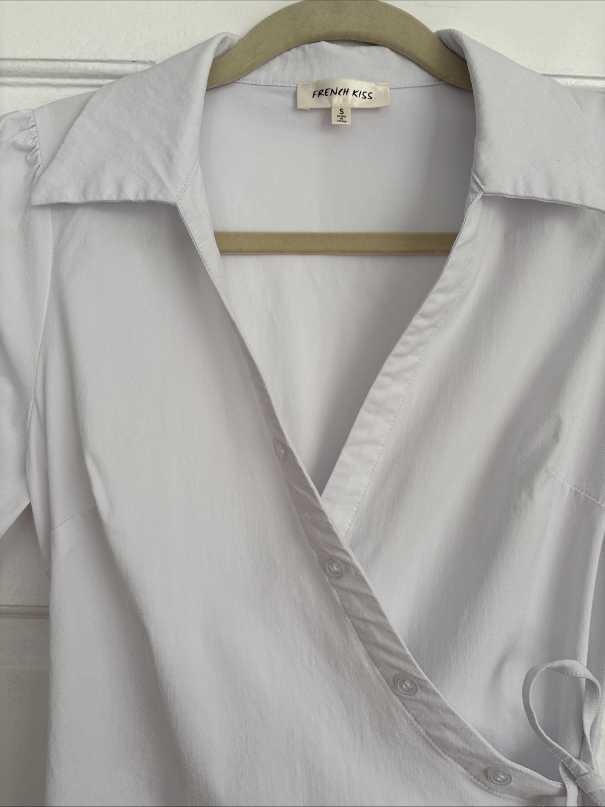 French Kiss True Style Wrap Dress Graduation Communion Office Minimalist | S