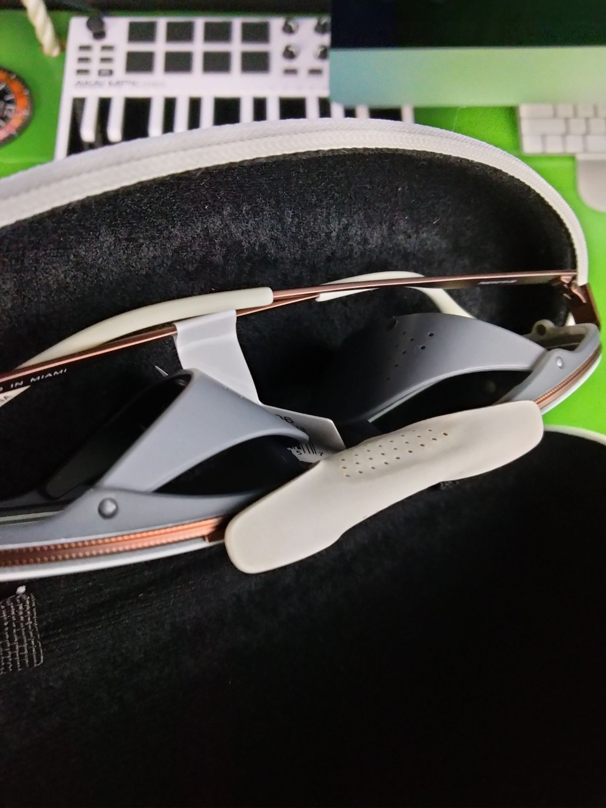 TechnoMarine Unisex Polarized Sunglasses Silver Mirror Beige WHT Trim TR90 Frame
