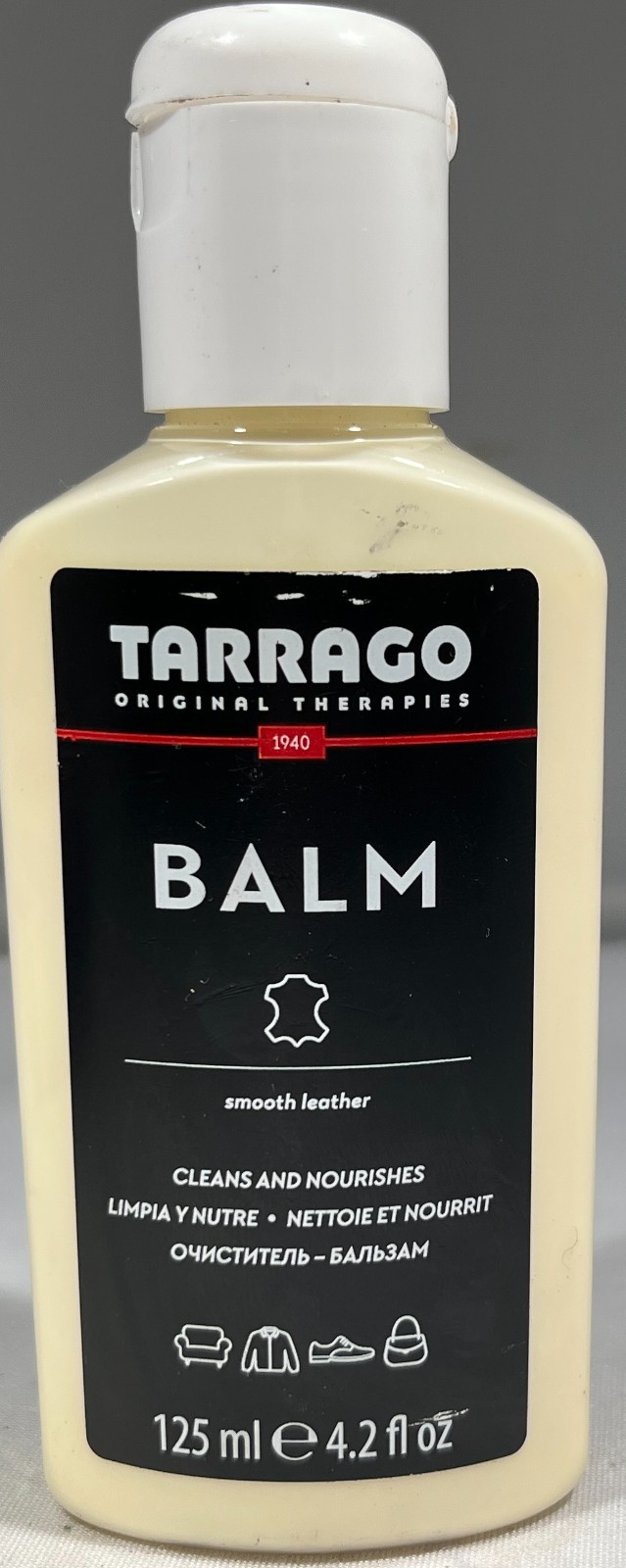 Tarrago Leather Balm, Smooth Leather, Cleans and Nourishes, 4.2 oz.
