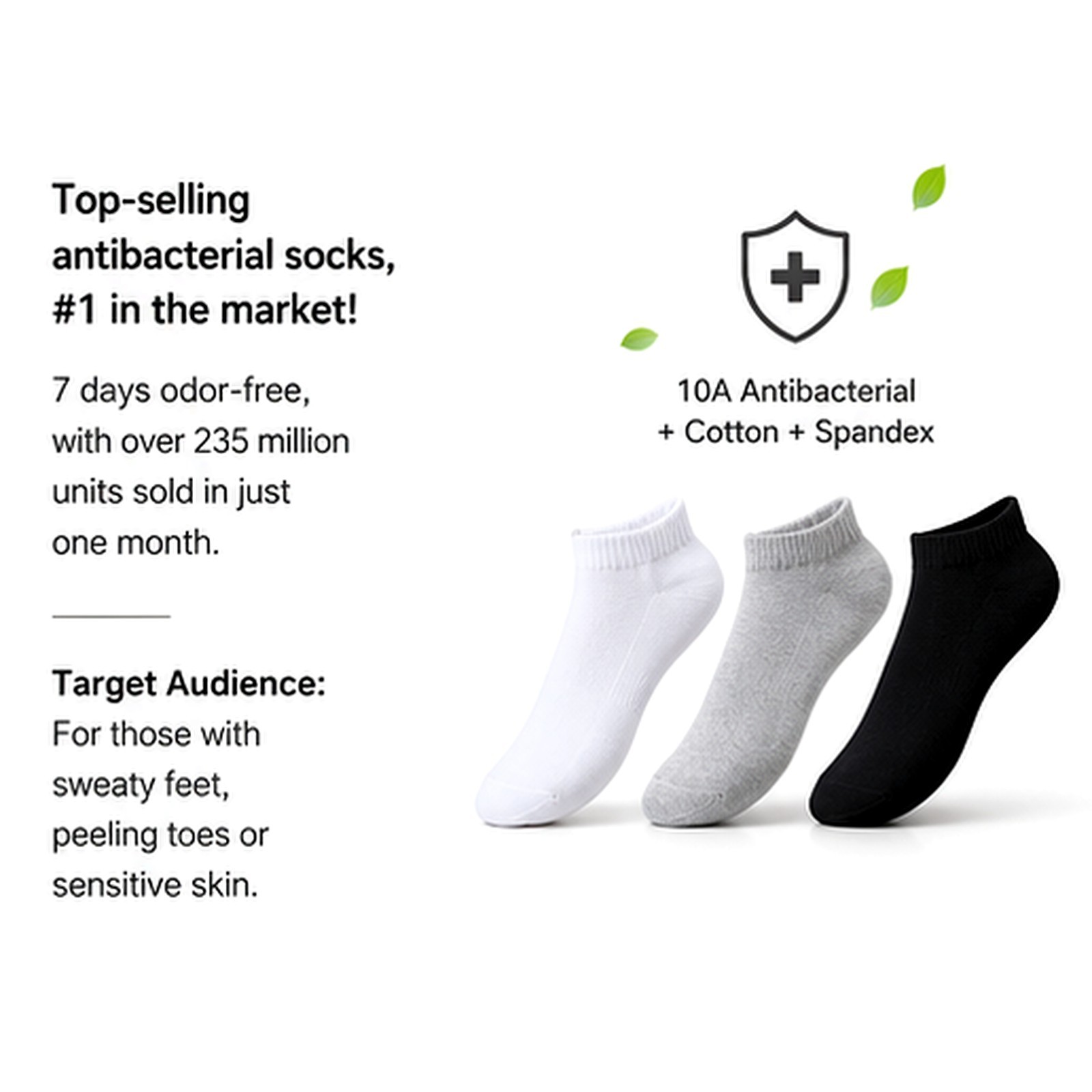 Women Ankle Socks 6 Pairs Cotton Odor Free Cushioned Low Cut Athletic Socks
