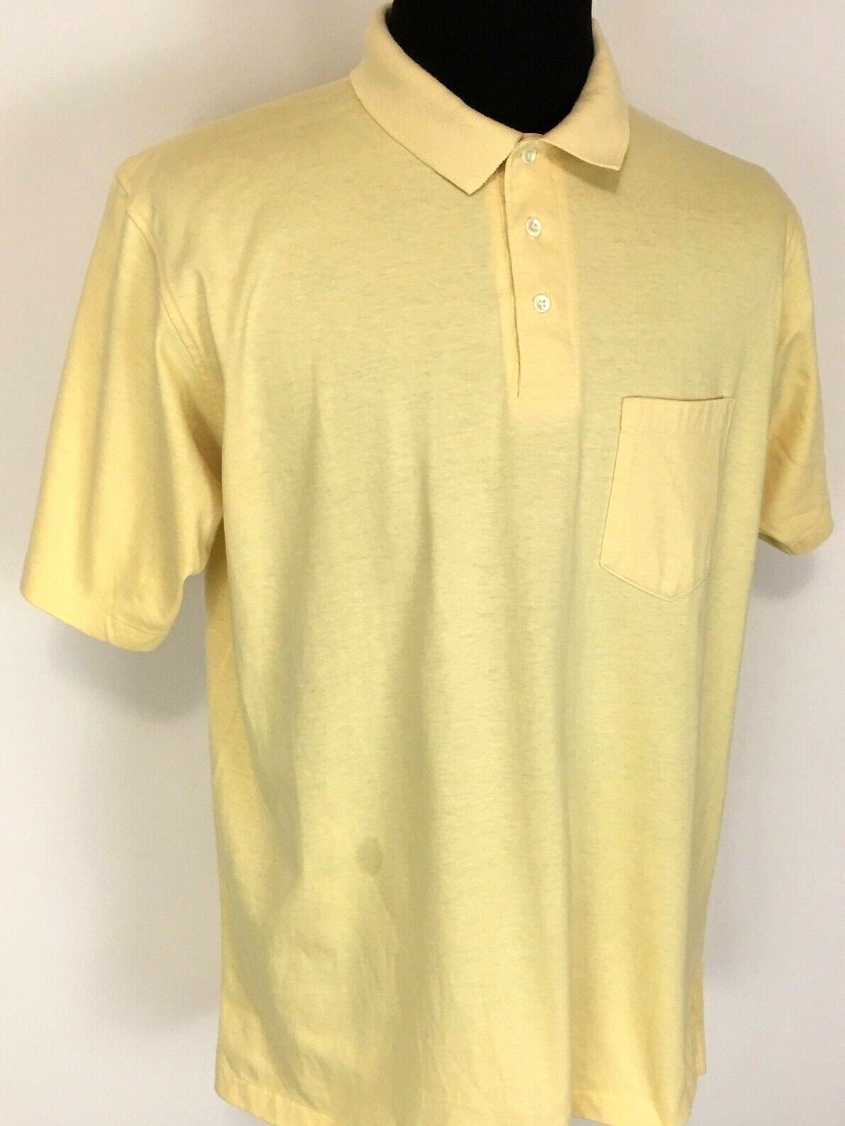 ROUNDTREE & YORKE MEN’S Sz XL QUALITY OUTDOOR WEAR CASUAL POLO SHIRT MADE IN USA