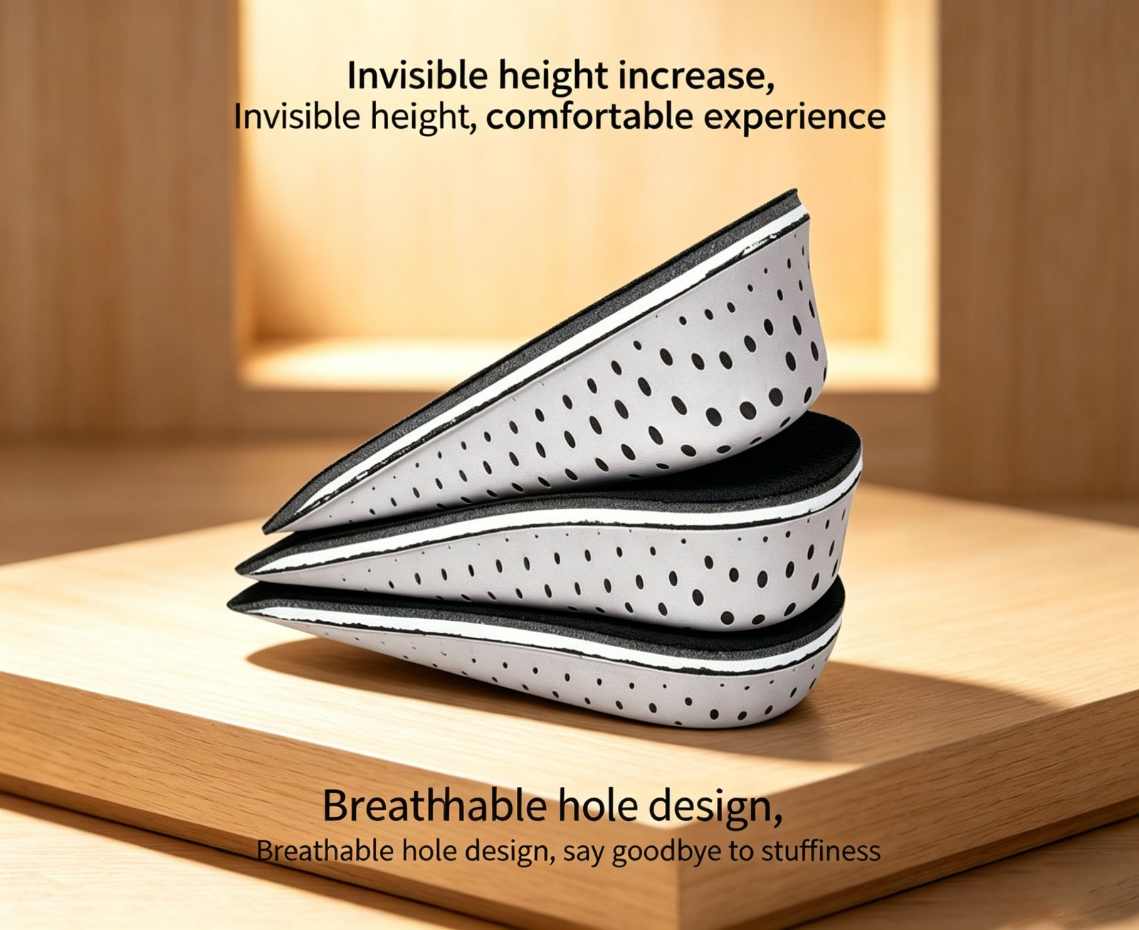3.8cm Insert Shoe Pad Height Increase Cushion for Sneaker Boot Trainer Unisex