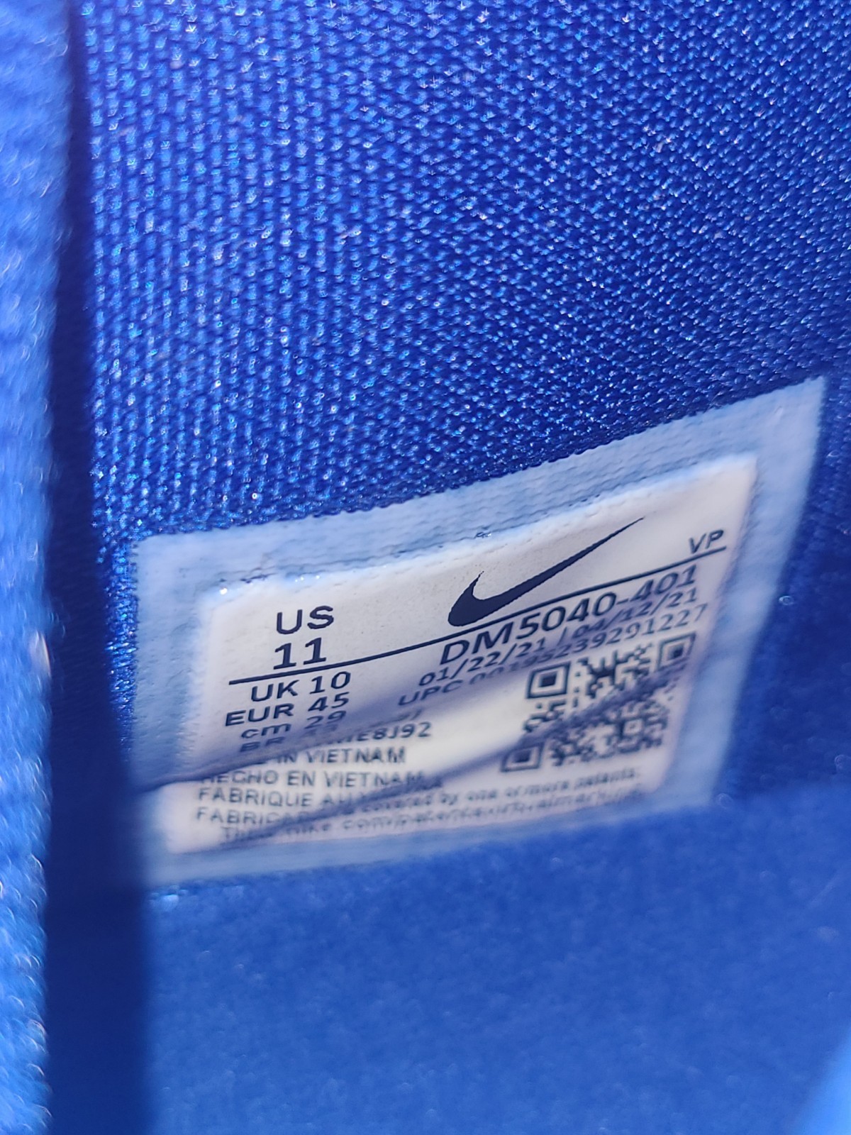 Nike KD 14 TB Game Royal/White Mid Top Lace-Up Mesh Sneakers DM5040-401