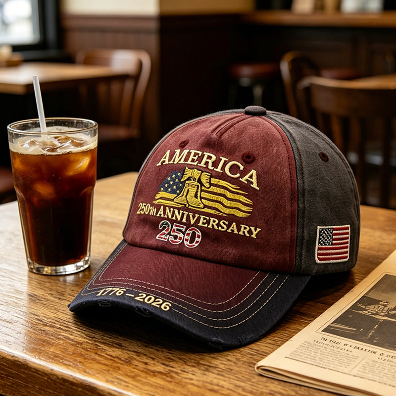 250th Baseball Cap United States Anniversary Hat Suitable for Multiple Occasion