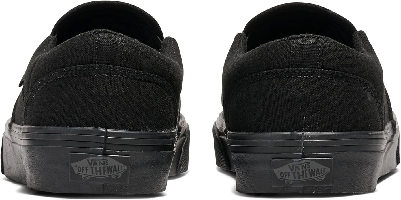 Vans Men’s Asher Black Canvas Slip on Skate Shoes 🛹 Assorted Sizes 🛹 NWB