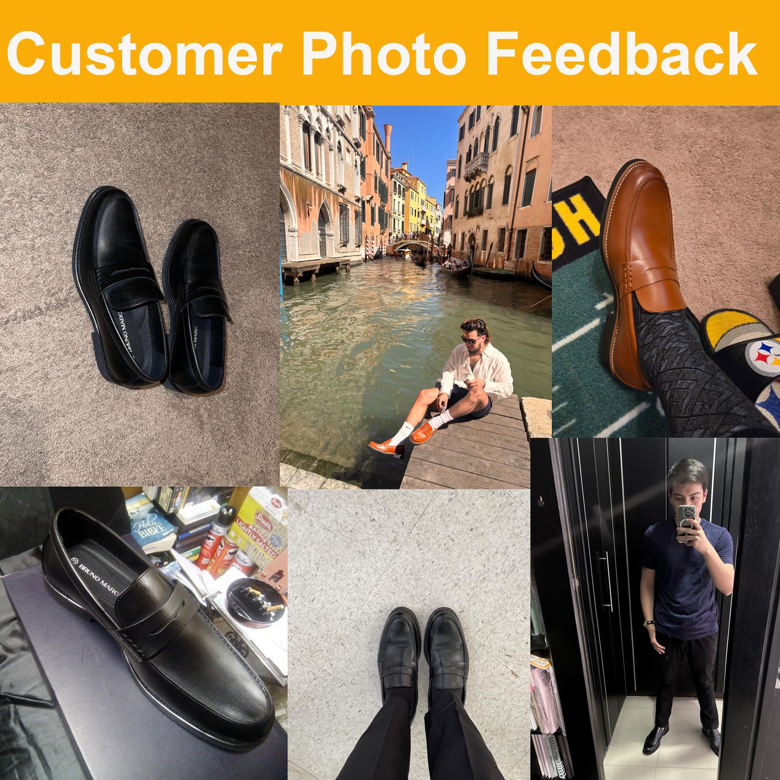 Men Loafer Shoes Dress Shoes Slip-on Penny Business Formal Shoes Size