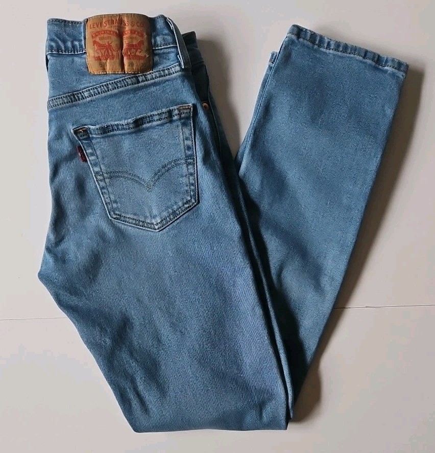 Levis 511 Slim Fit Jeans All Seasons Tech Light Blue Denim Men’s Size W29xL32