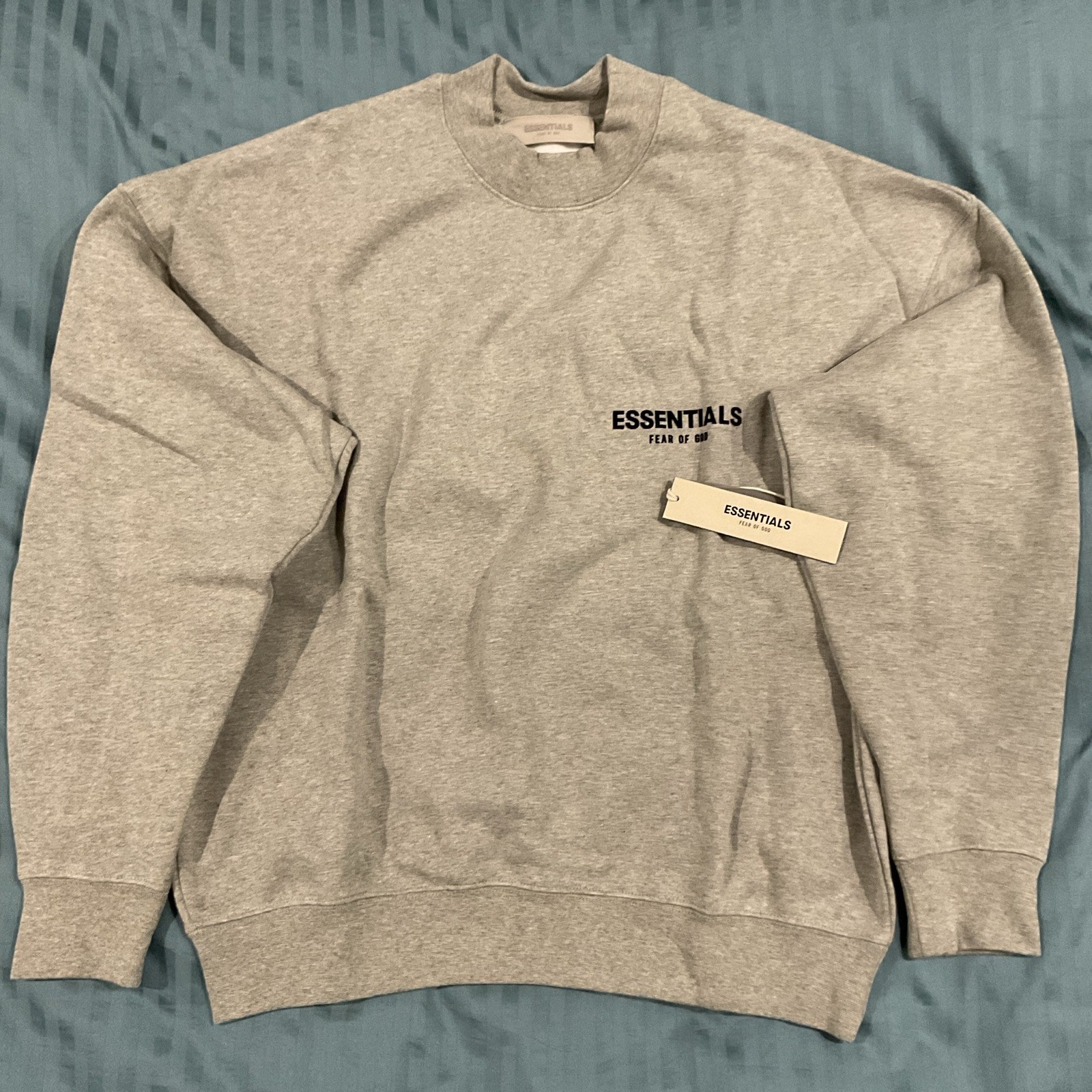Essentials Fear Of God Sweatshirt Dark Oatmeal (Medium)