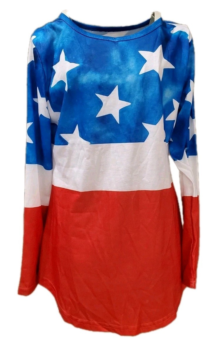 Red And White And Blue Blouse Small Unbranded See Seller’s Description