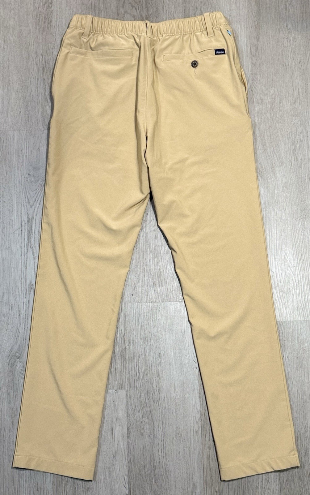 Chubbies Everywhere Performance Pants Men’s S Khaki Drawstrings Stretch Chino