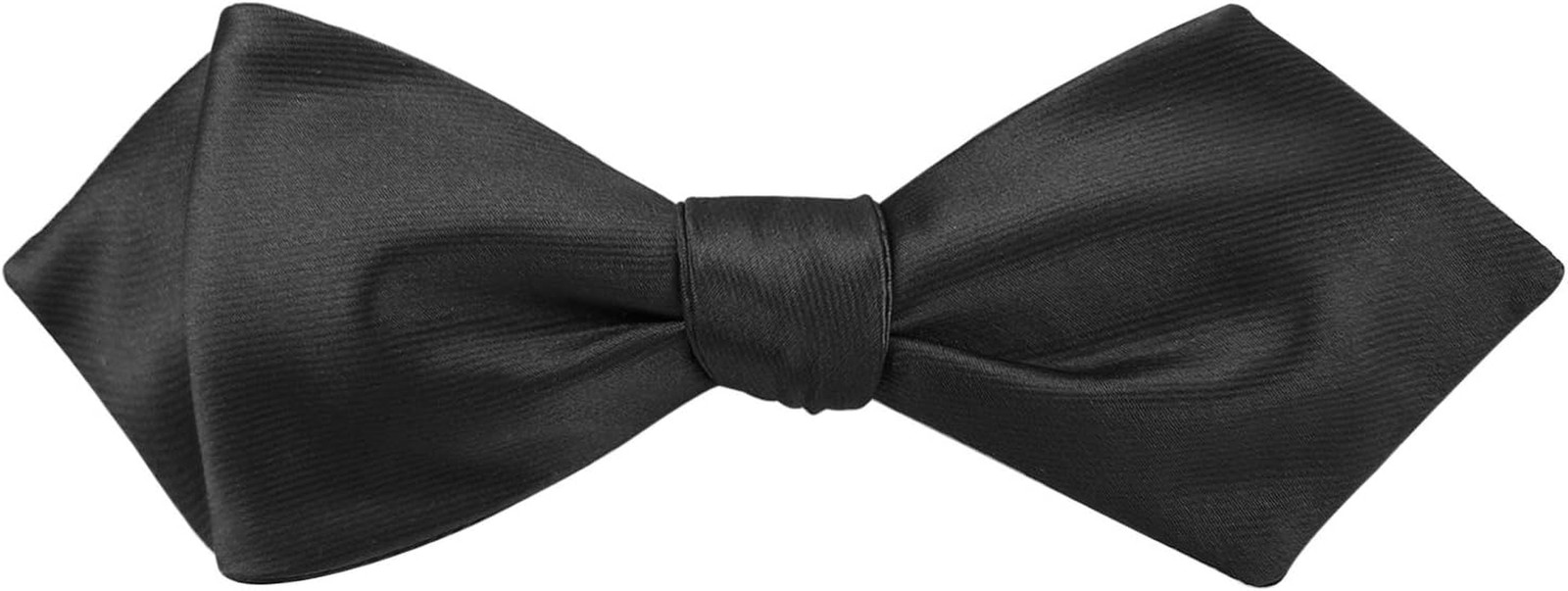 Men’s Exquisite Woven Silk Self Bowtie Solid Diamond Bow Ties