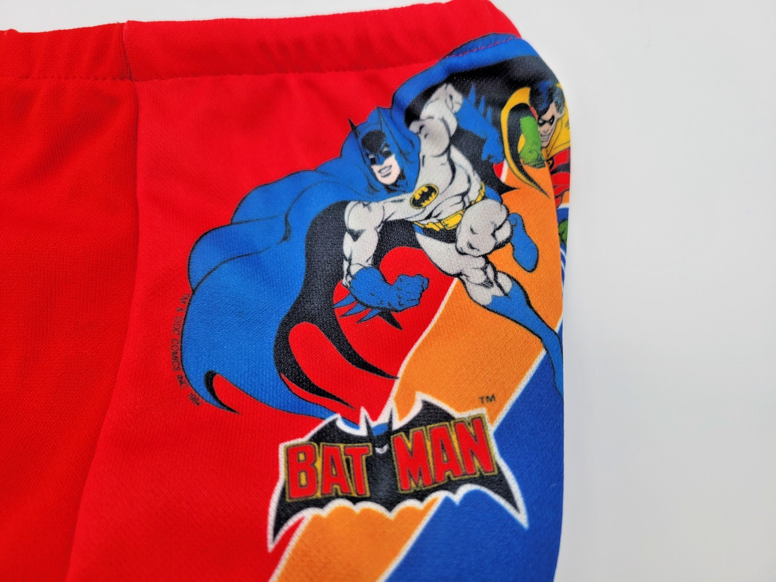 Vintage 90s Batman & Robin Child’s Swim Trunks NWT Sandpiper Toys R Us Deadstock