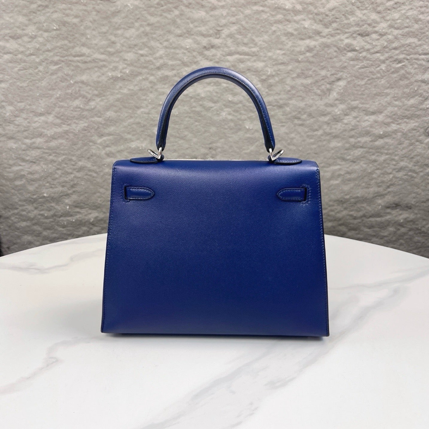 Hermes Kelly 25 73 Bleu Saphir Madame (mk103190)