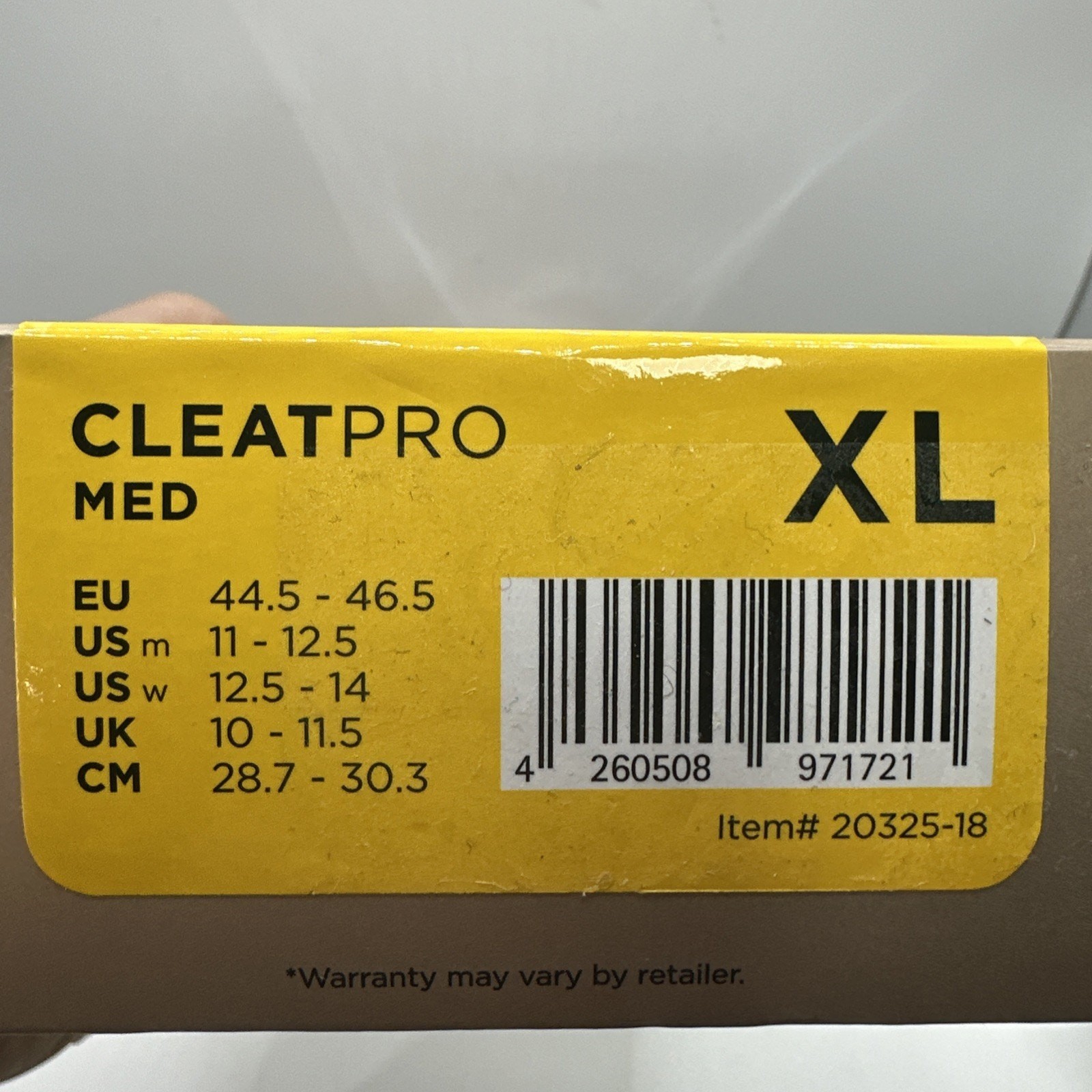 Currex CLEATPRO Medium Dynamic Insole Size XLarge (11-12.5M / 12.5-14W)