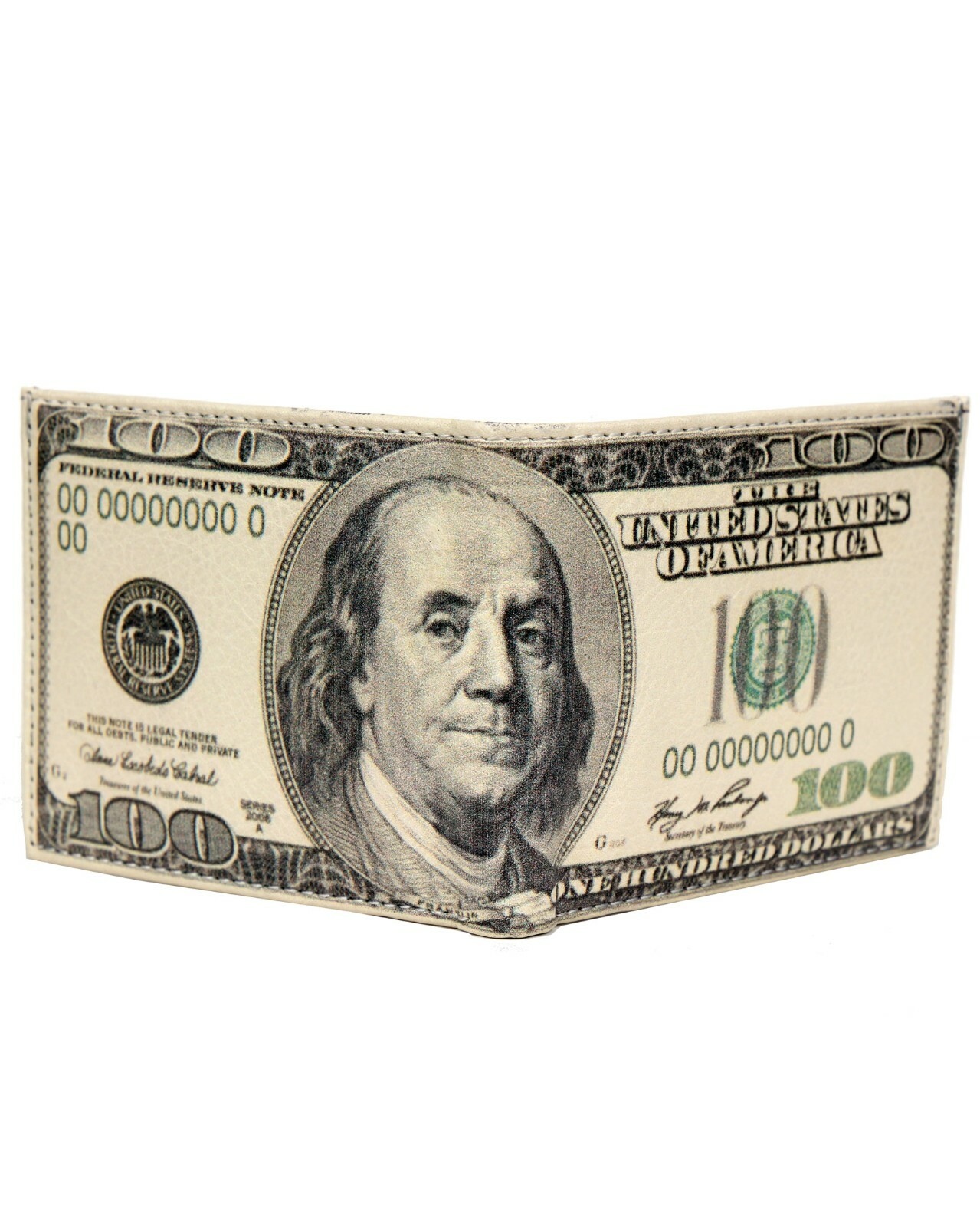 Men’s $100 Dollar Bill Wallet Novelty Fun Accessories Gift Box Included