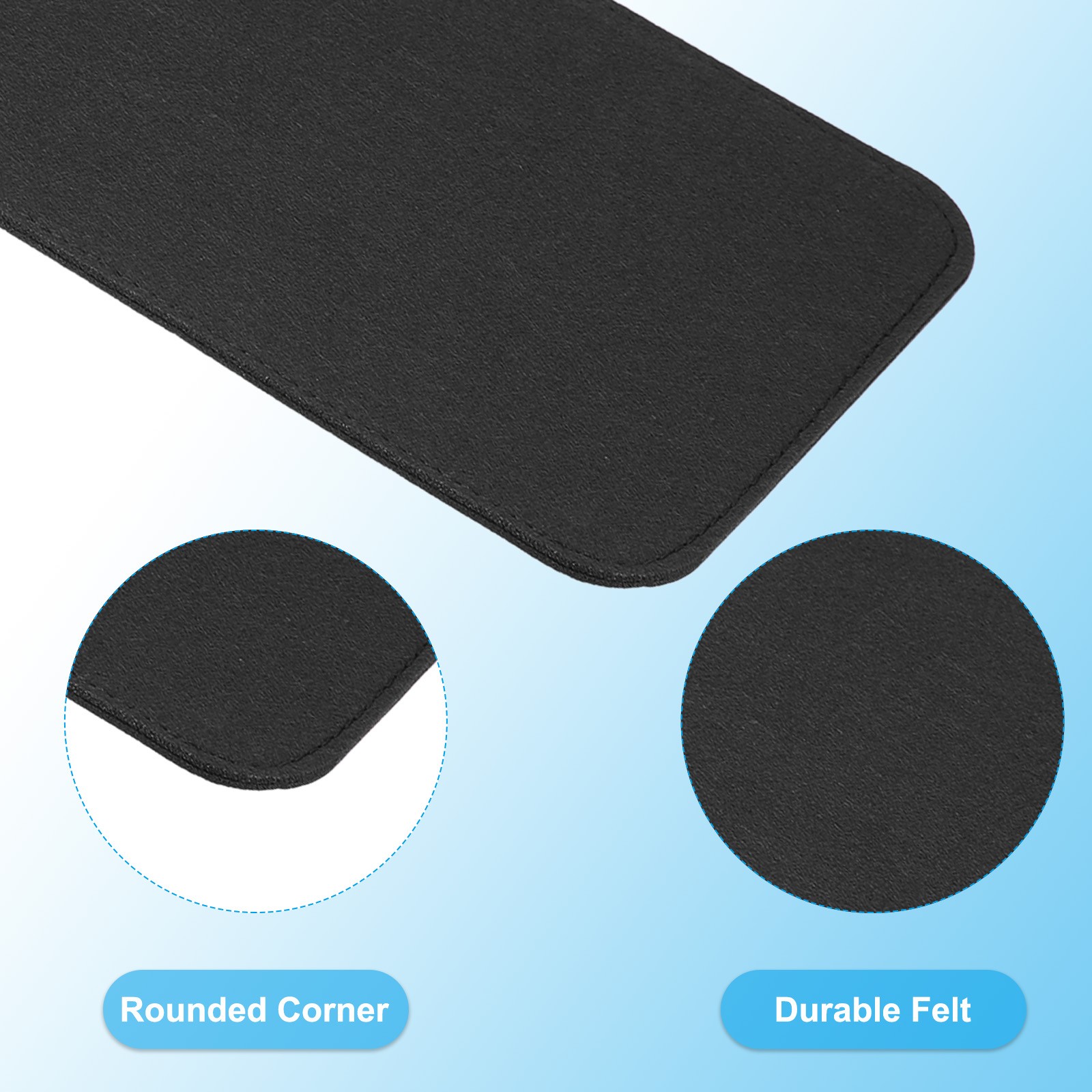2Pcs Felt Base Shaper 15×7 Inch Bag Bottom Shaper Pad Oval Black