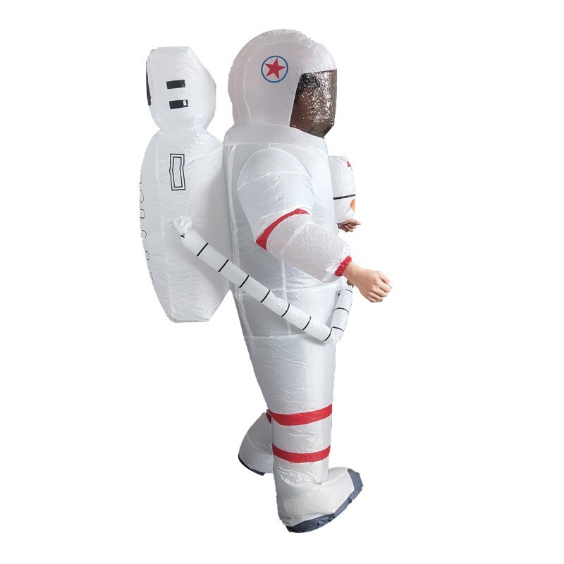 Inflatable Astronaute Space Suit Adult Costume w/Fan For Outdoor Halloween Party