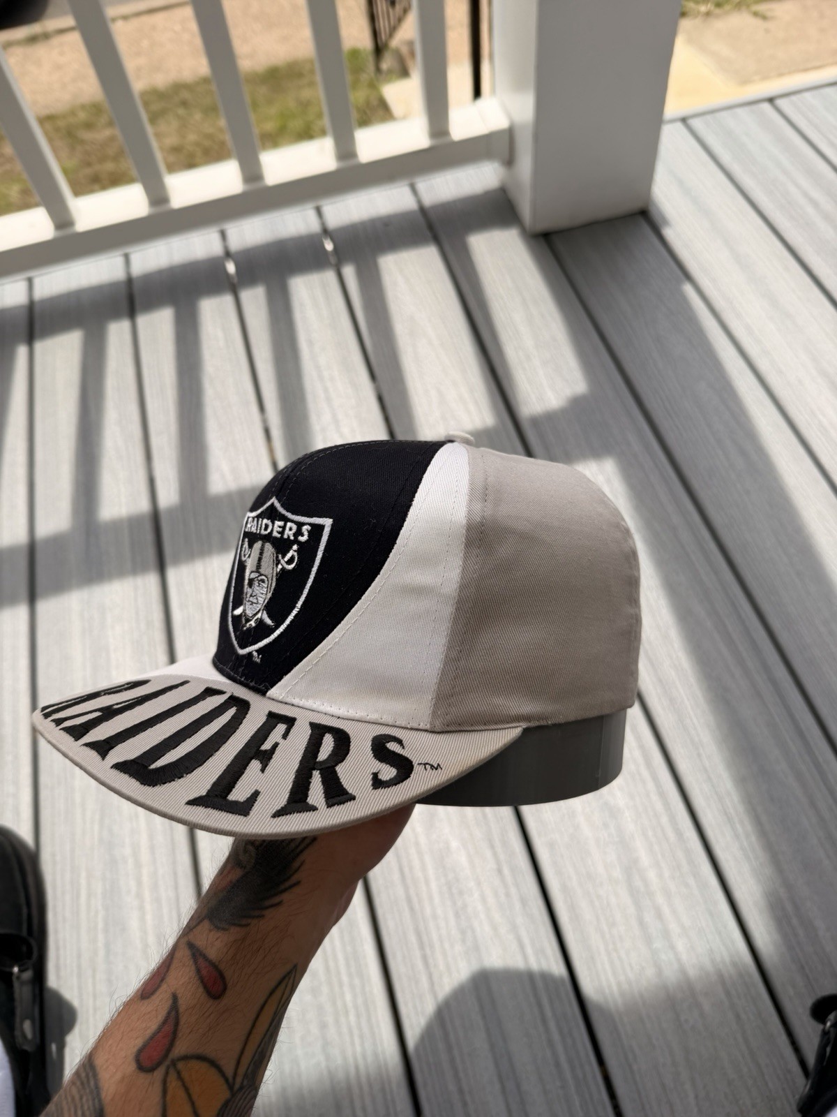 Raiders Drew Pearson Swirl SnapBack