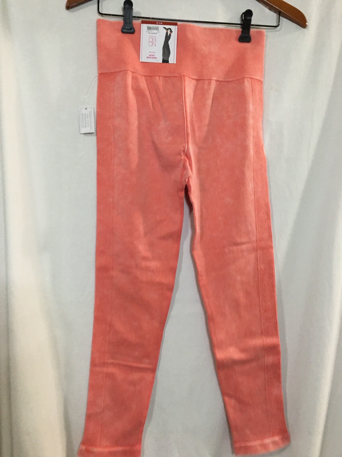 New No Boundaries High Rise Seamless Crop Leggings Women Junior Orange Many size