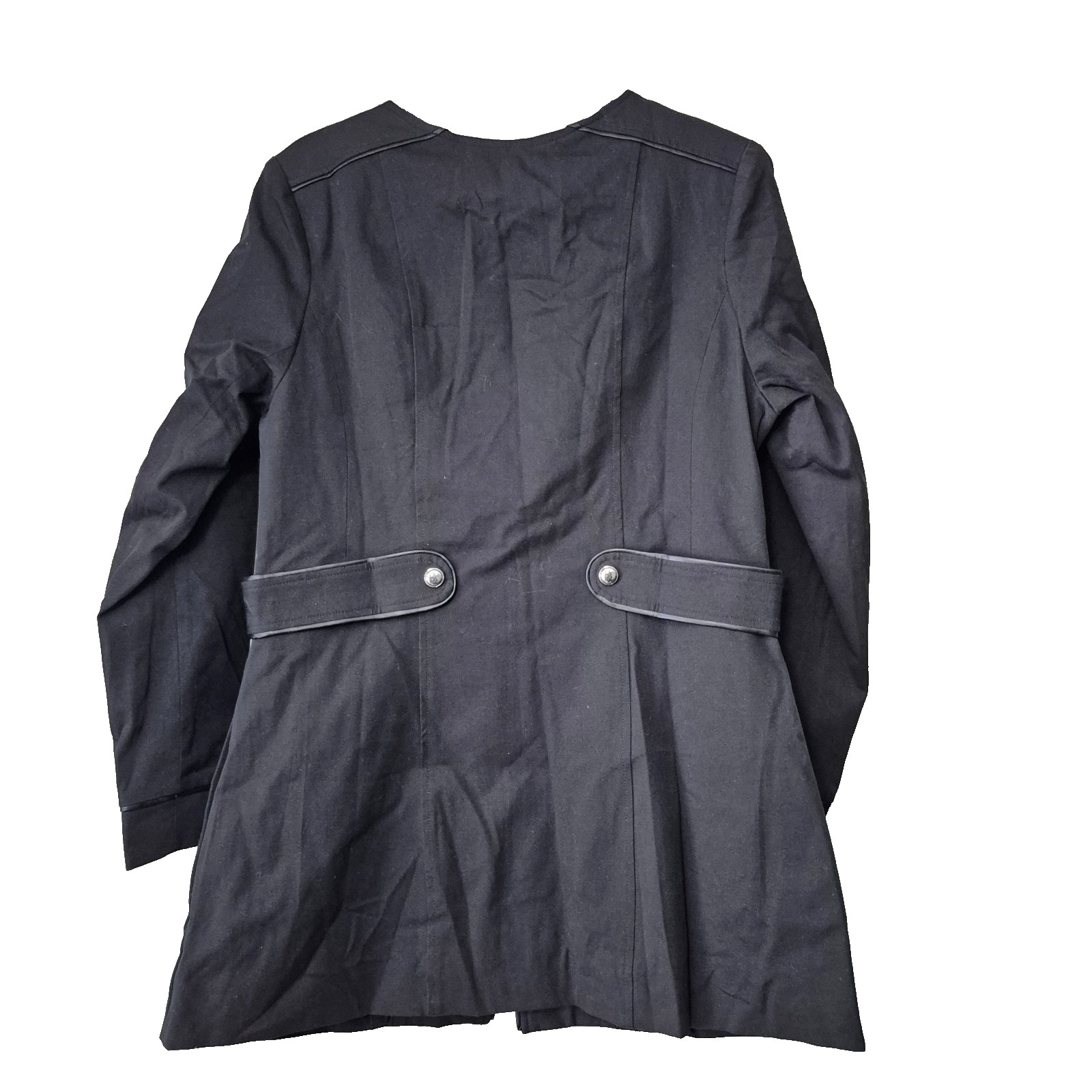 Ruby Ribbon Black Full Zip Round neck Sweatshirt Jacket Size L Women’s