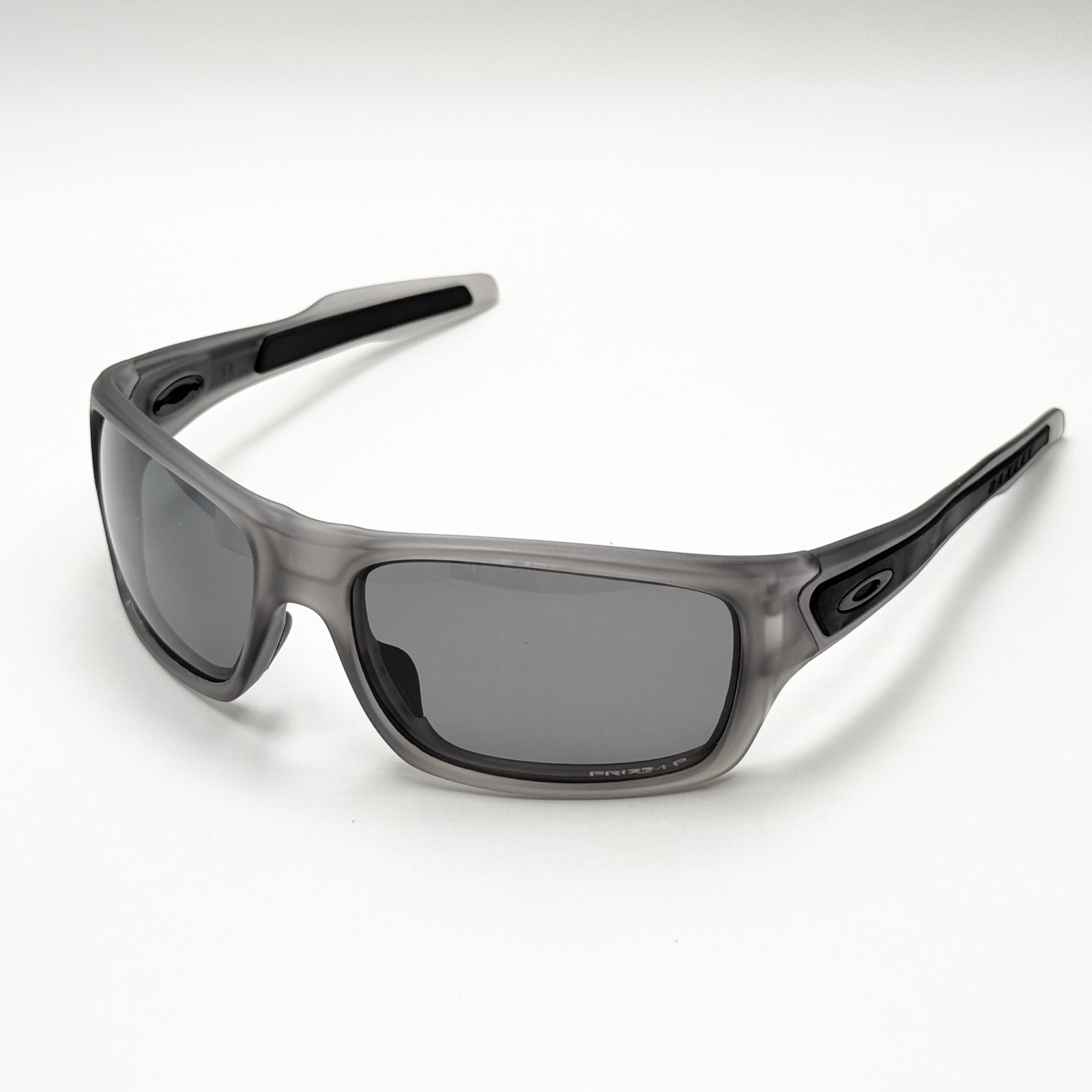 Oakley Turbine OO9263 Transparent Gray Frame Gray Polarized Sunglasses