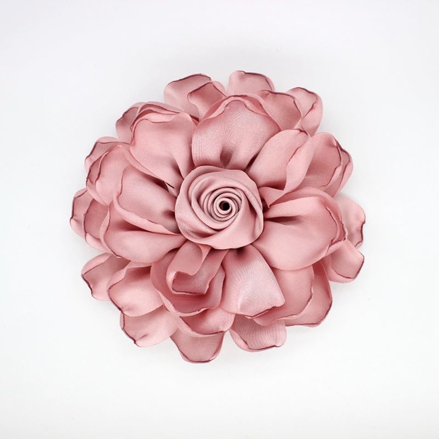 Extra Large Satin Fabric Flower Brooch for Women Elegant Rose Camellia Floral…