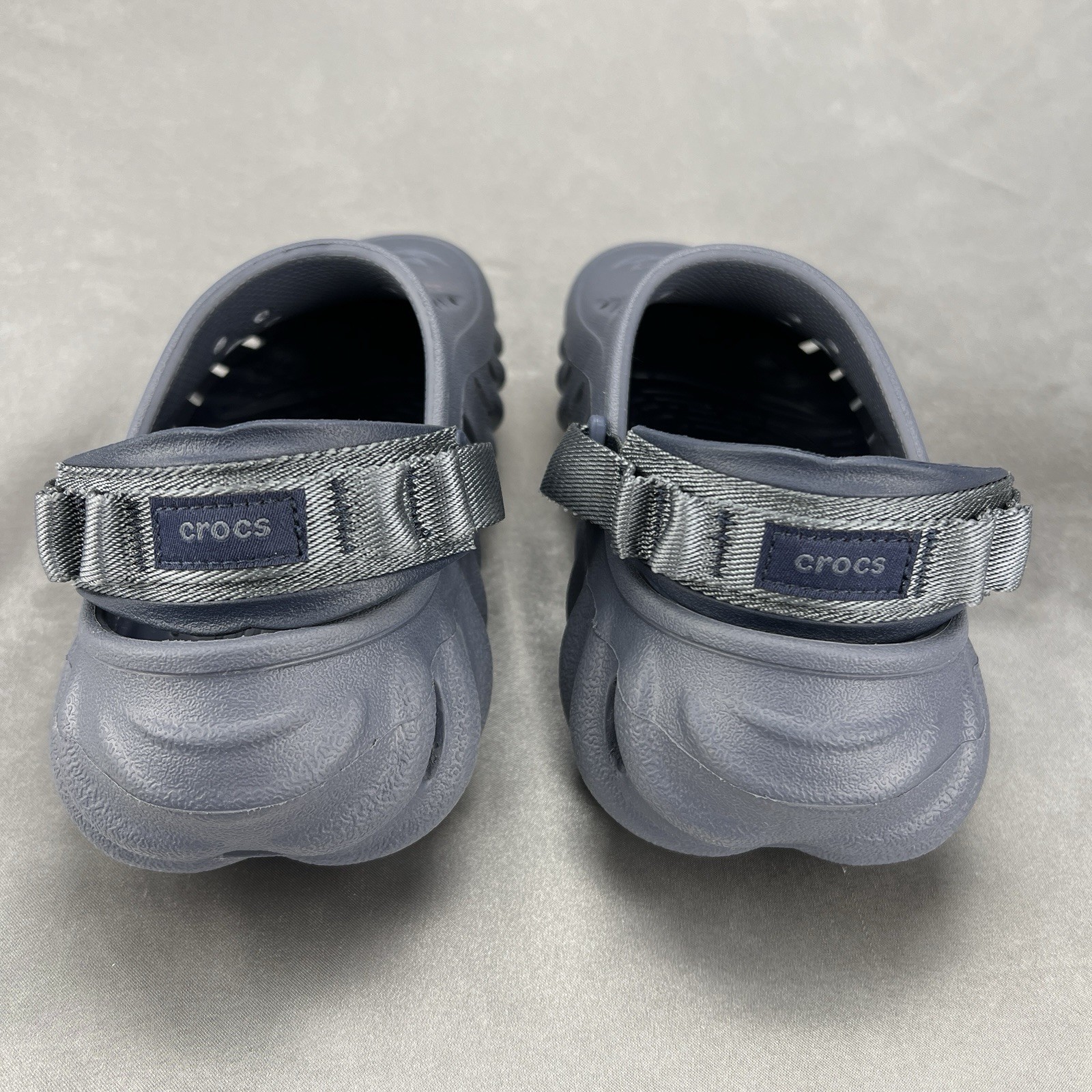 Crocs Echo Clog Concrete Slip On Shoes Men 4 Women 6 Unisex Summer Beach Worn 1x