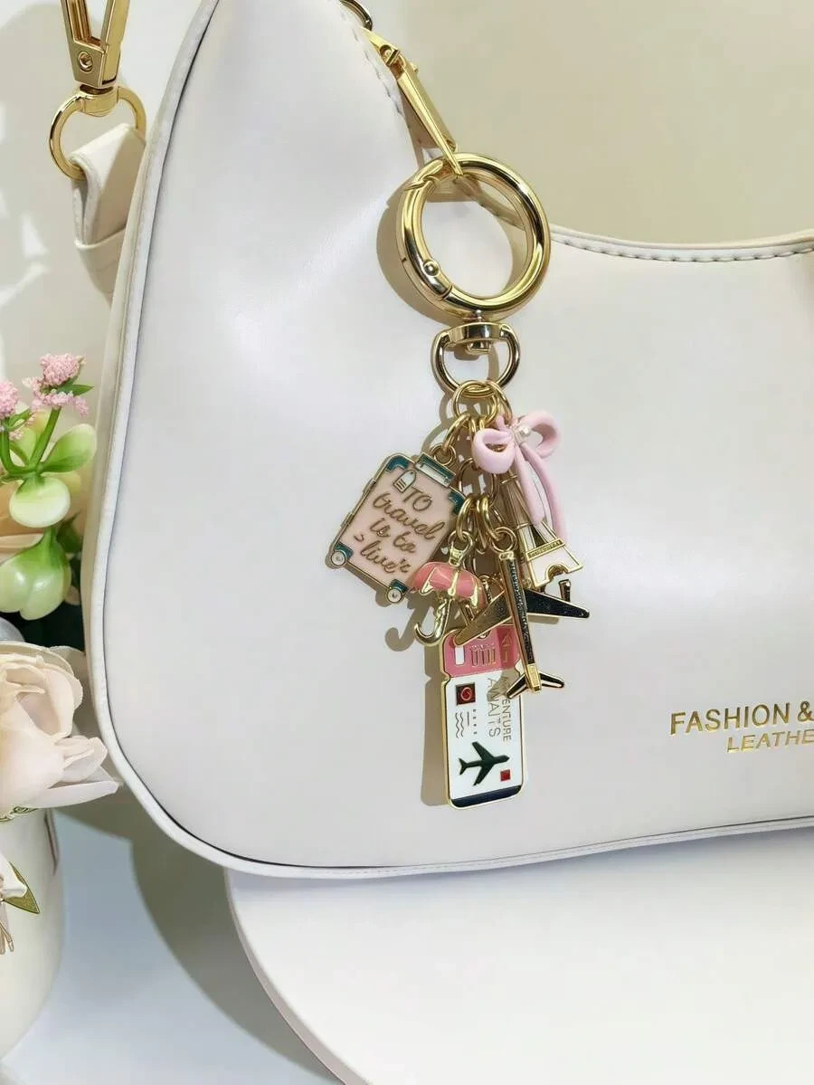 Cute Bag Charms Keychain Purse Charm Handbag Accessories for Women