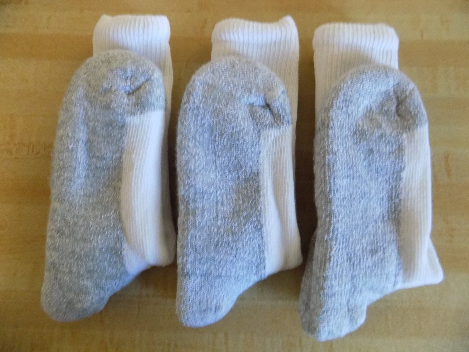 6 PACK COSTCO HEAD POWER CUSHIONED SOCKS WHITE MEN’S SIZE 9-11 CUSHION / NWOT