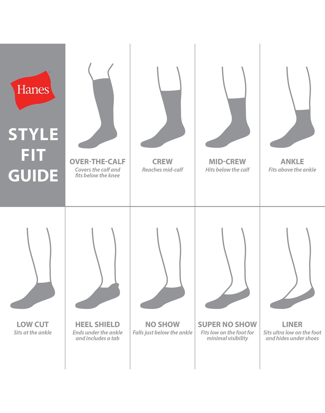 Hanes Boys Crew Socks 12-Pack Cushioned Durable Reinforced Heel Toe Black White