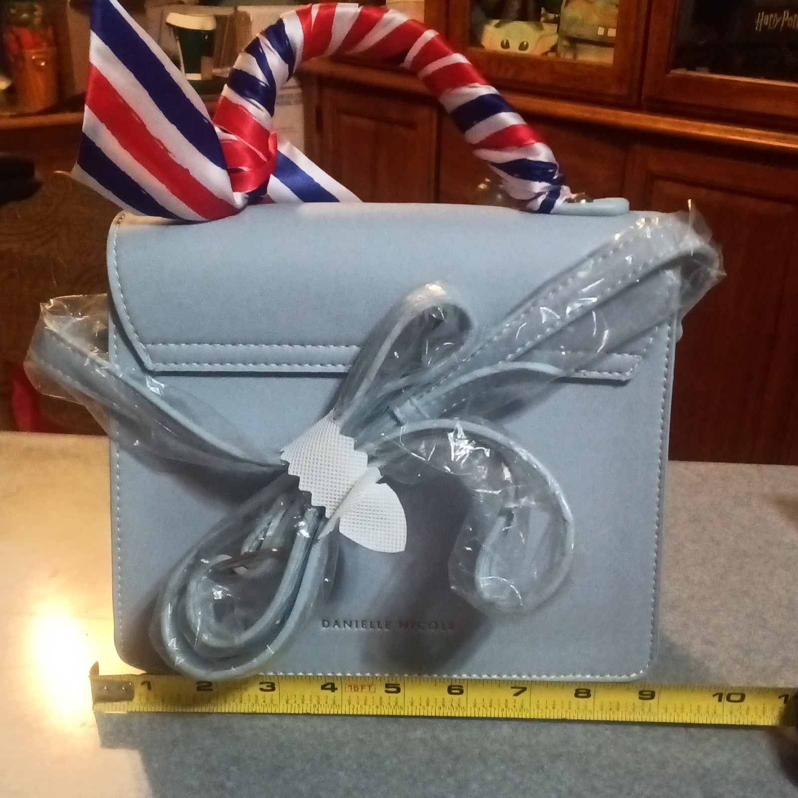 Danielle Nicole Pixar Ratatouille Remy Blue Satchel, Top Handle, Strap, Bow