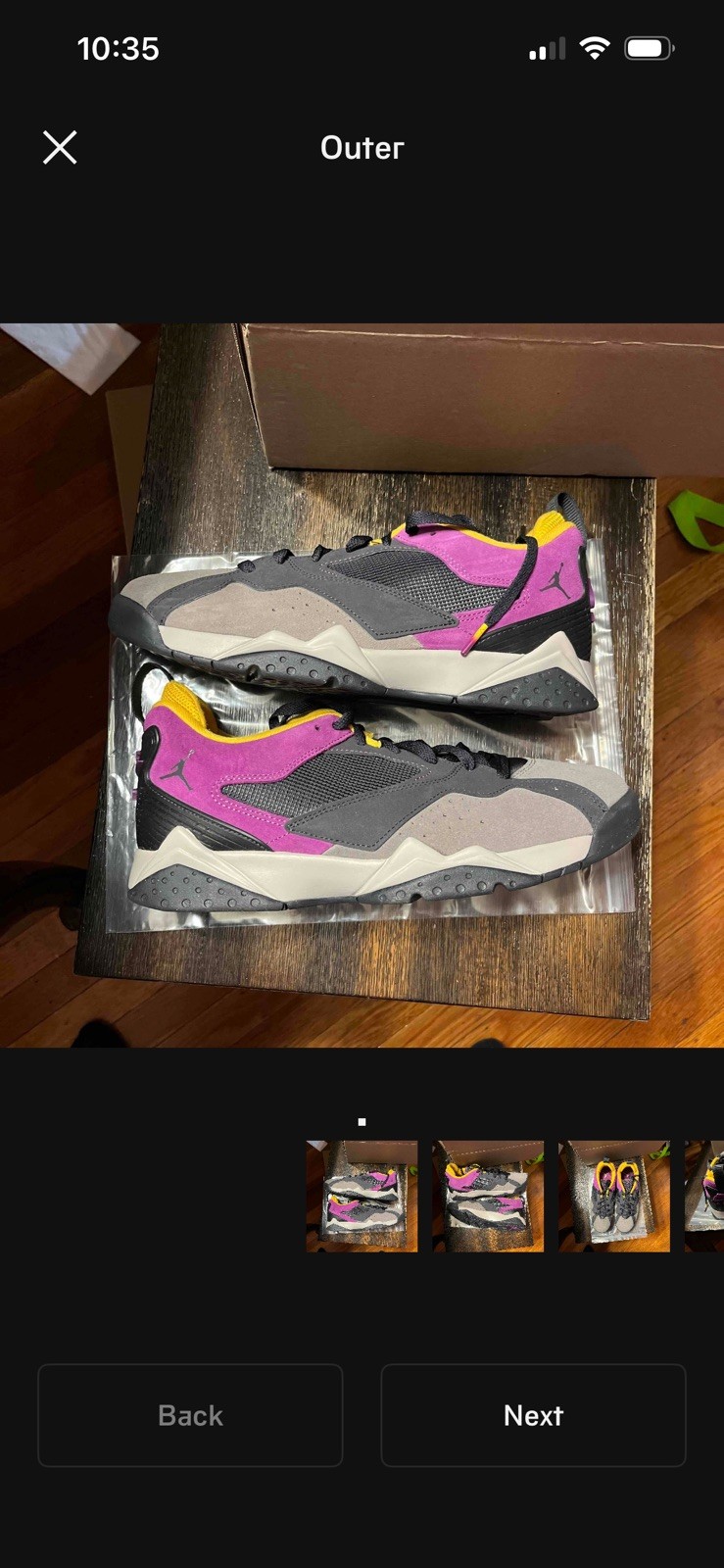 Air Jordan MVP 92 Oil Grey Cave Stone Dark Sulfur Shoes Men’s size 11.5 11.5m
