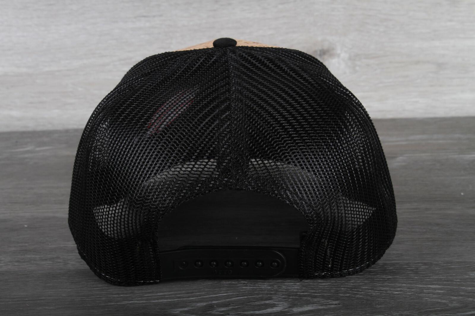 Fishing Lure Embroidered on an Otto 6 Panel Cork Mesh Back Hat