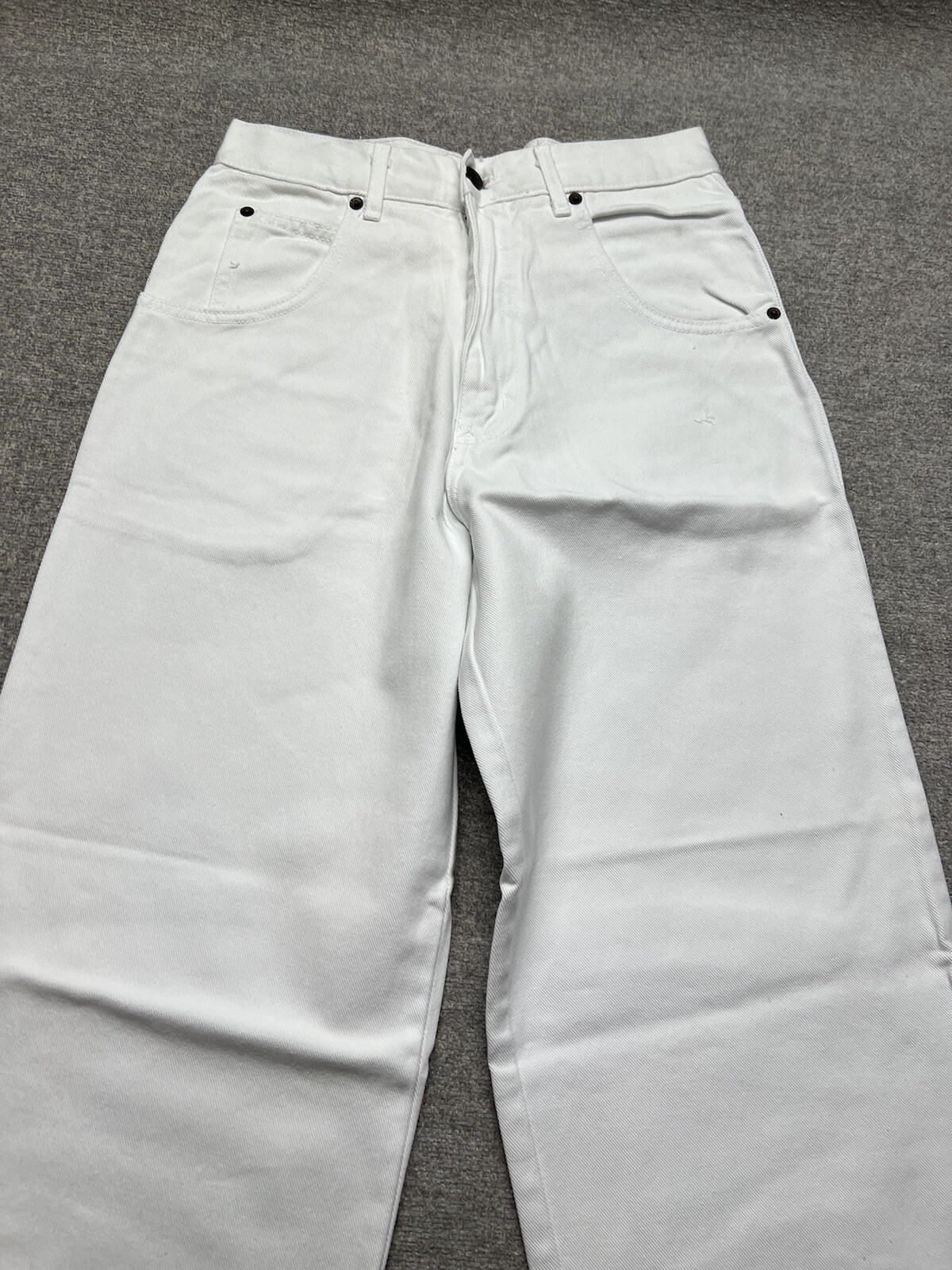 Vintage Solo Semore White Jeans Baggy Straight Leg Skater 28×29 USA Made