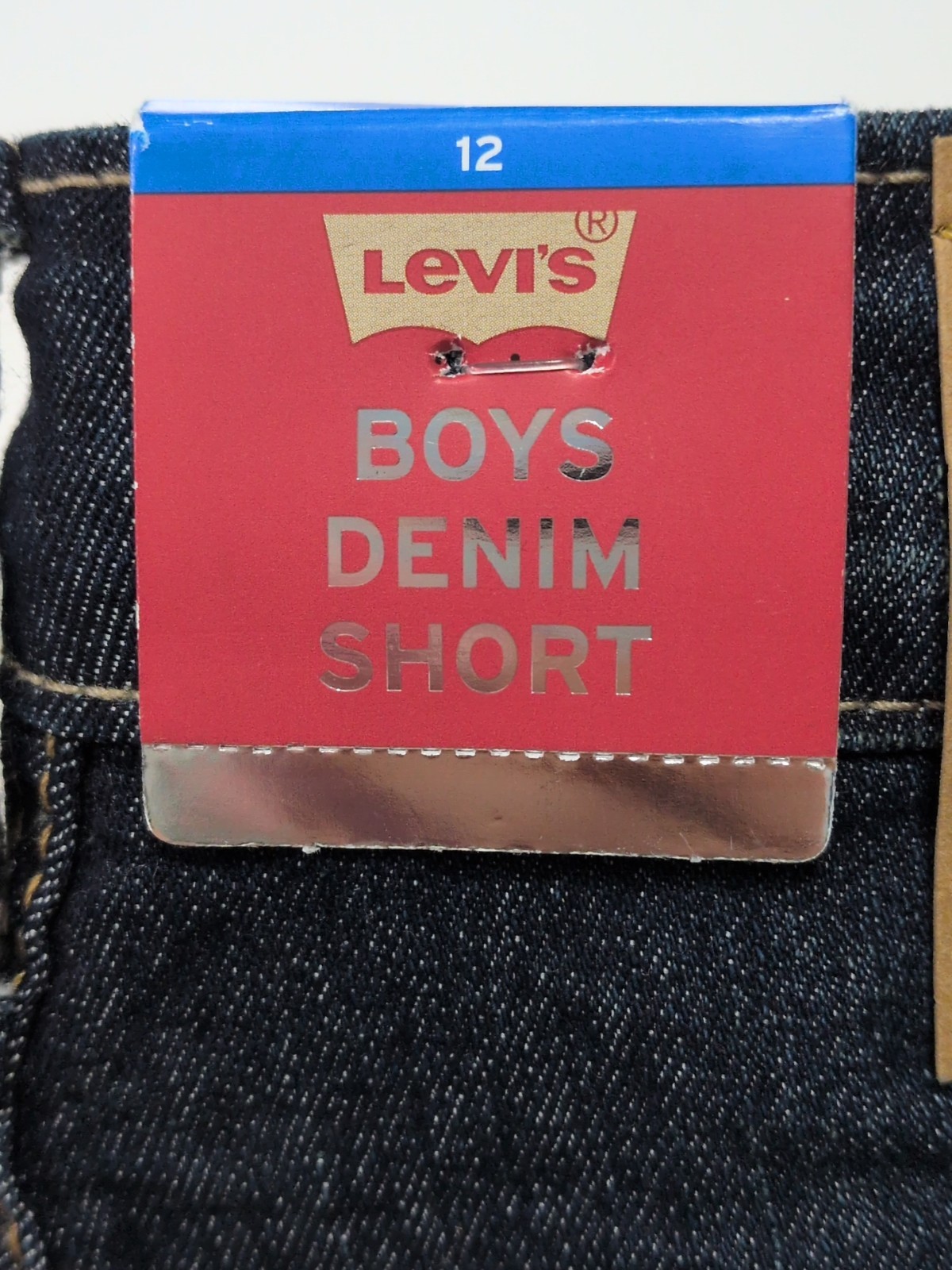 Levi’s 511 Slim Size 12 Regular Boys Denim Shorts Comfort Stretch Adj Waist NWT