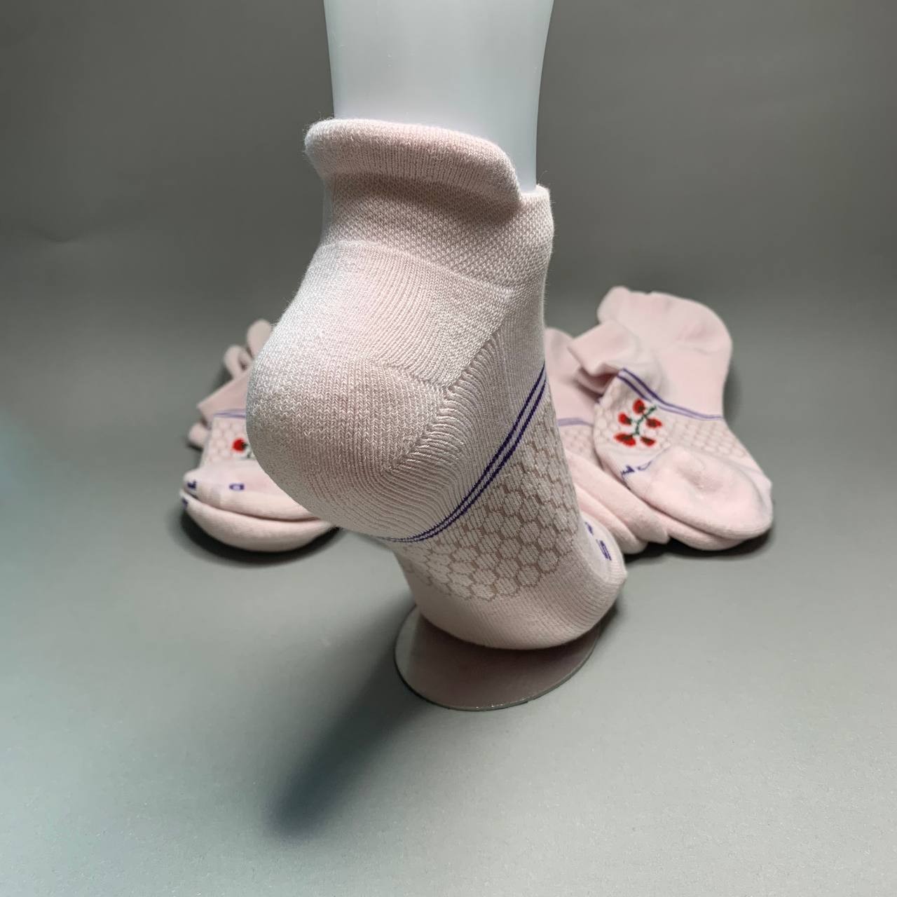 Bombas Women’s Ankle Socks 4 Pair Pack Pink Cherry Size M Medium New