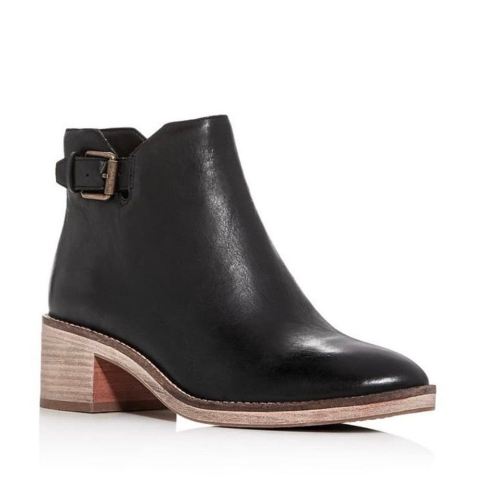 Cole Haan Harrington Block-Heel Booties in Black Size 8