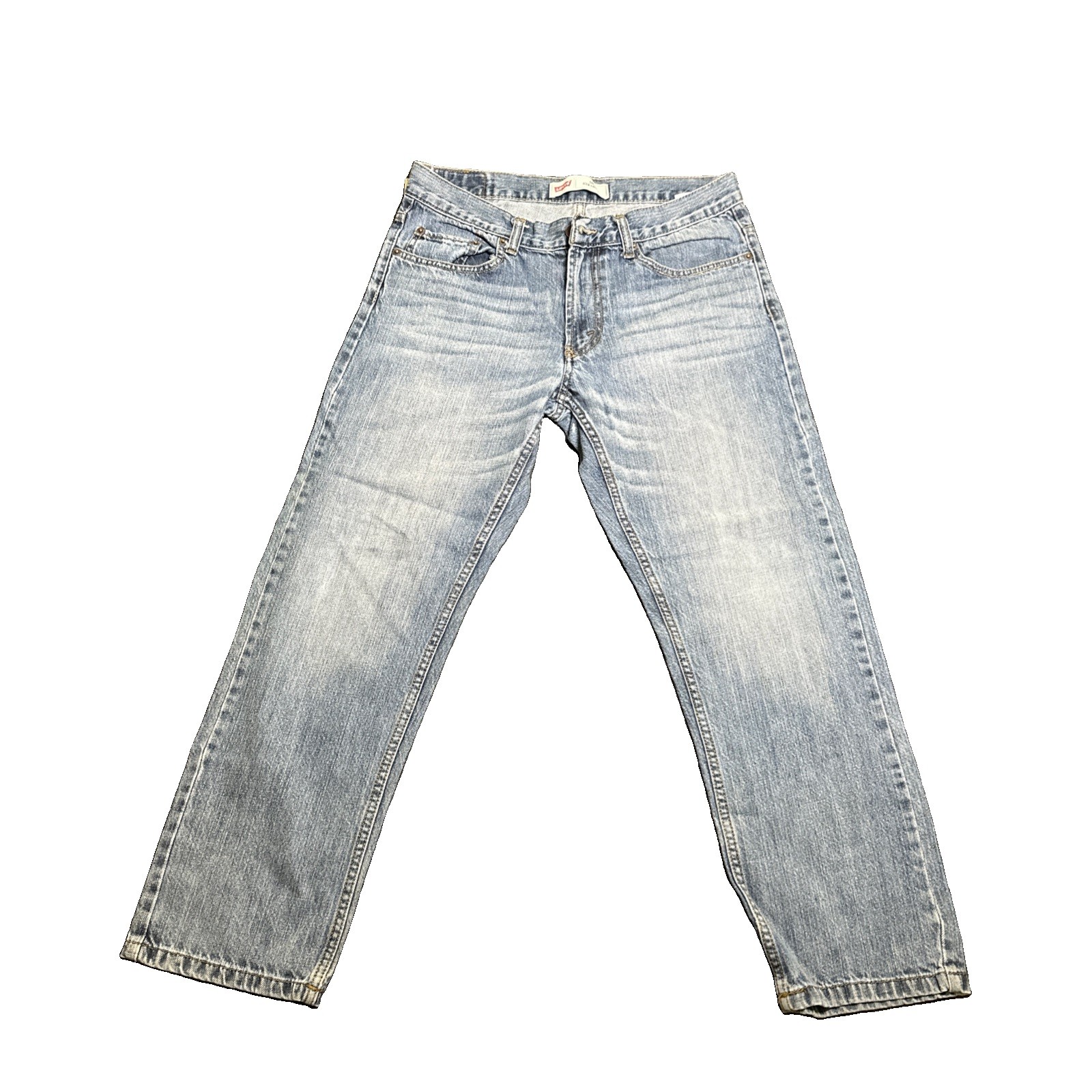 # 78 Levis 505 Regular Fit Jeans Mens 12 Husky Blue Denim Straight Leg 32×27
