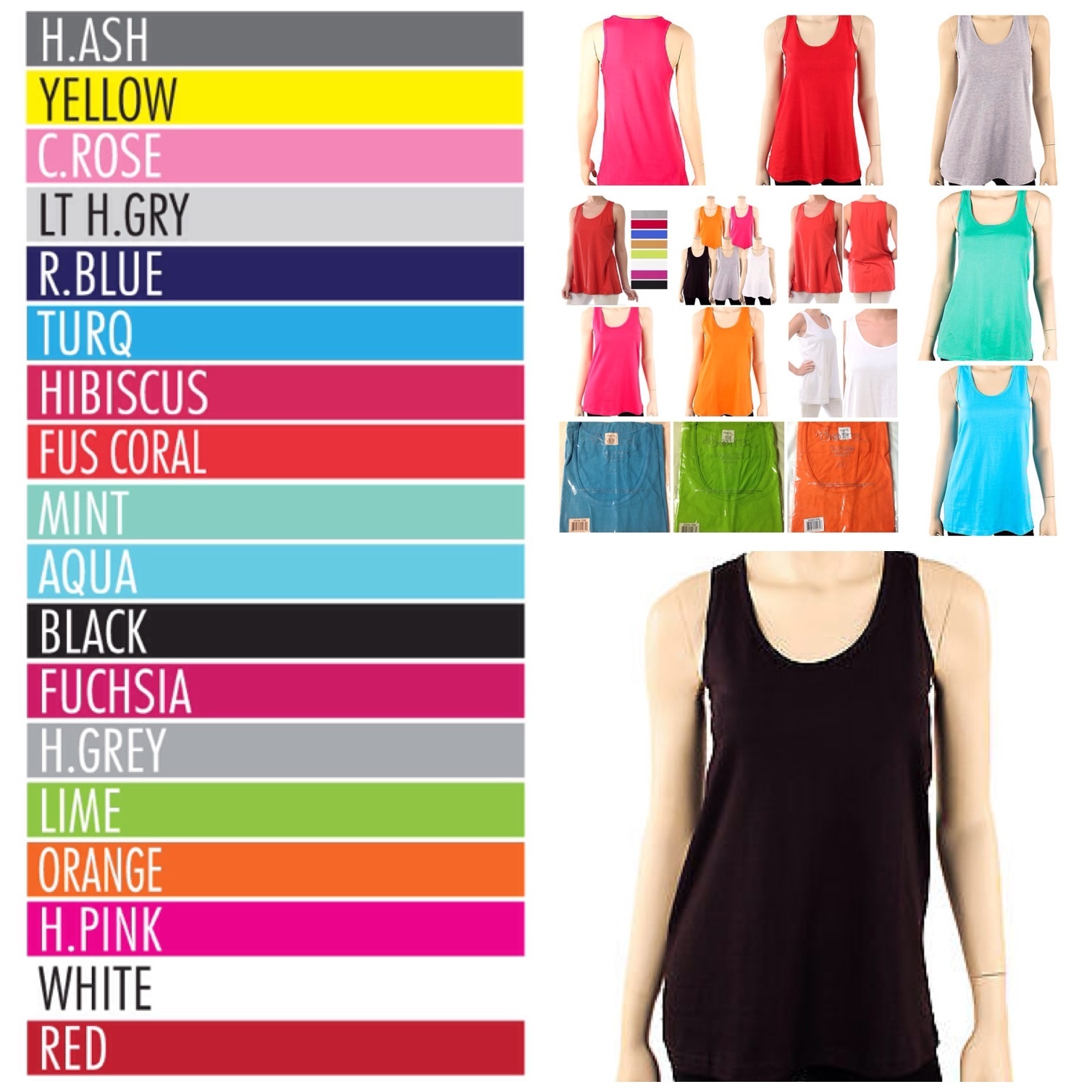 Women Loose Fit Tank Top 100% Cotton Available in S, M and L