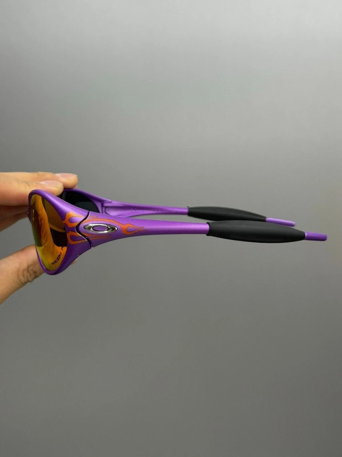 Vintage Oakley Eye Jacket Polarized Ruby ​Lenses Purple Frames Y2K