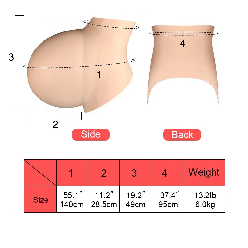 Twins Oversized Pregnant Belly Silicone Fake Belly For Cosplay Transgender