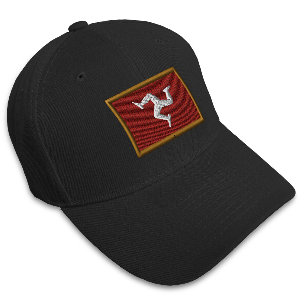 Baseball Cap Isle of Man Embroidery Acrylic Dad Hats for Men & Women 1 Size