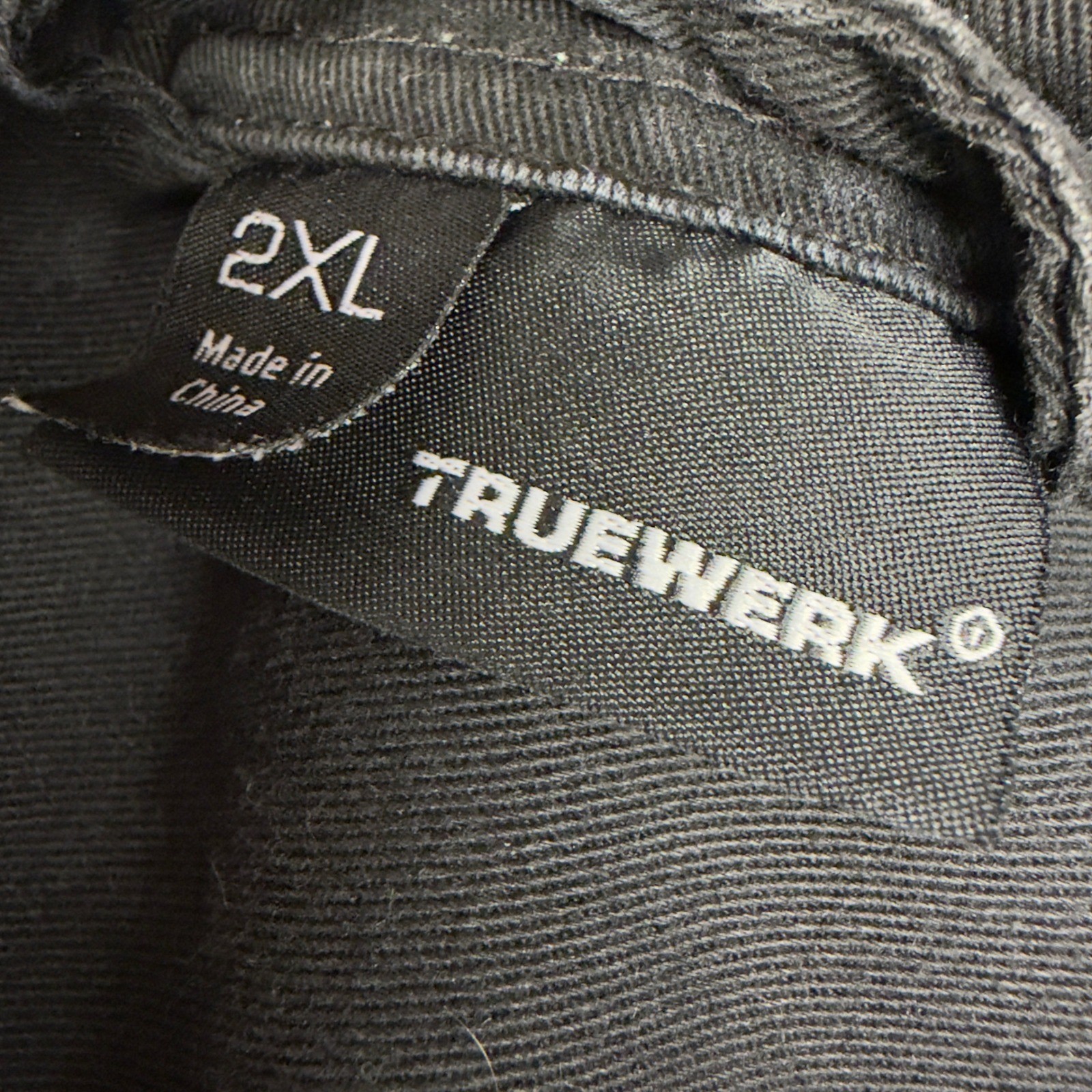 Truewerk FR Shirt Mens 2XL Black Flame Resistant Cotton Workwear Snap Utility