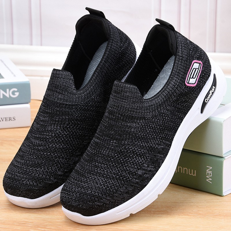 Women Orthopedic Sneakers with Cushion Slip On Walking Gym Comfy Fashion Shoes