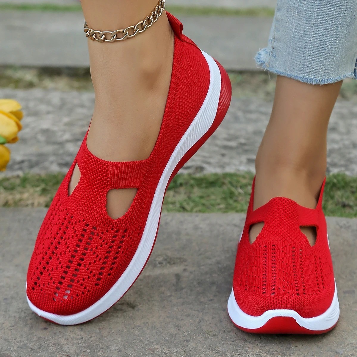 Women’S Casual Shoes Breathable Comfortable Orthopedic Shoes Non Slip Sneakers f