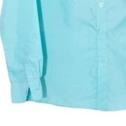 Byc Homme Turquoise Button-Up Shirt Womens Long Sleeve Size XL