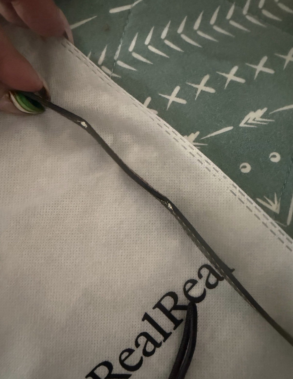 Authentic prada leather crossbody strap