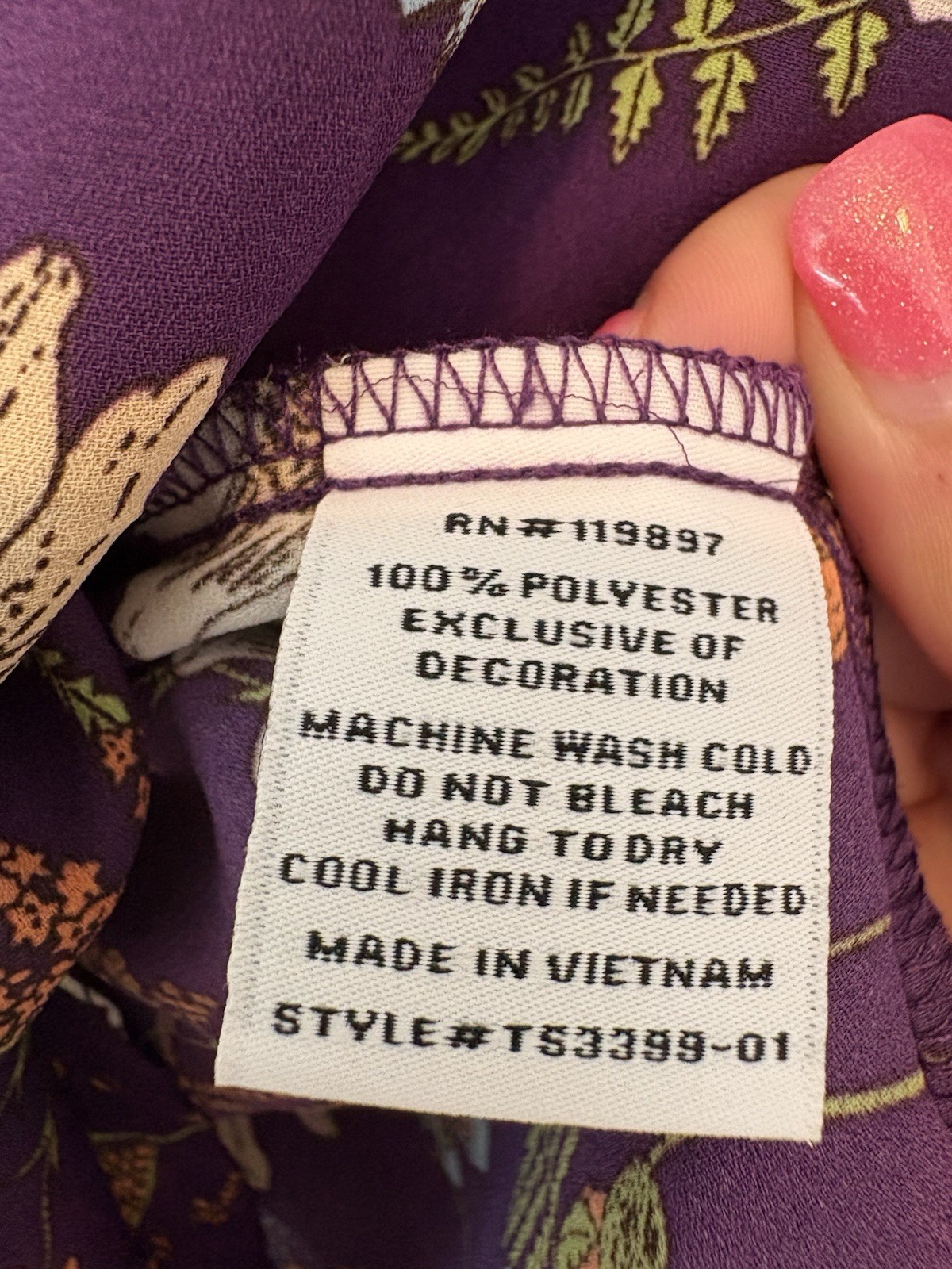 COLLECTIVE CONCEPTS (Stitch Fix) Susy Cap Sleeve Blouse Size L