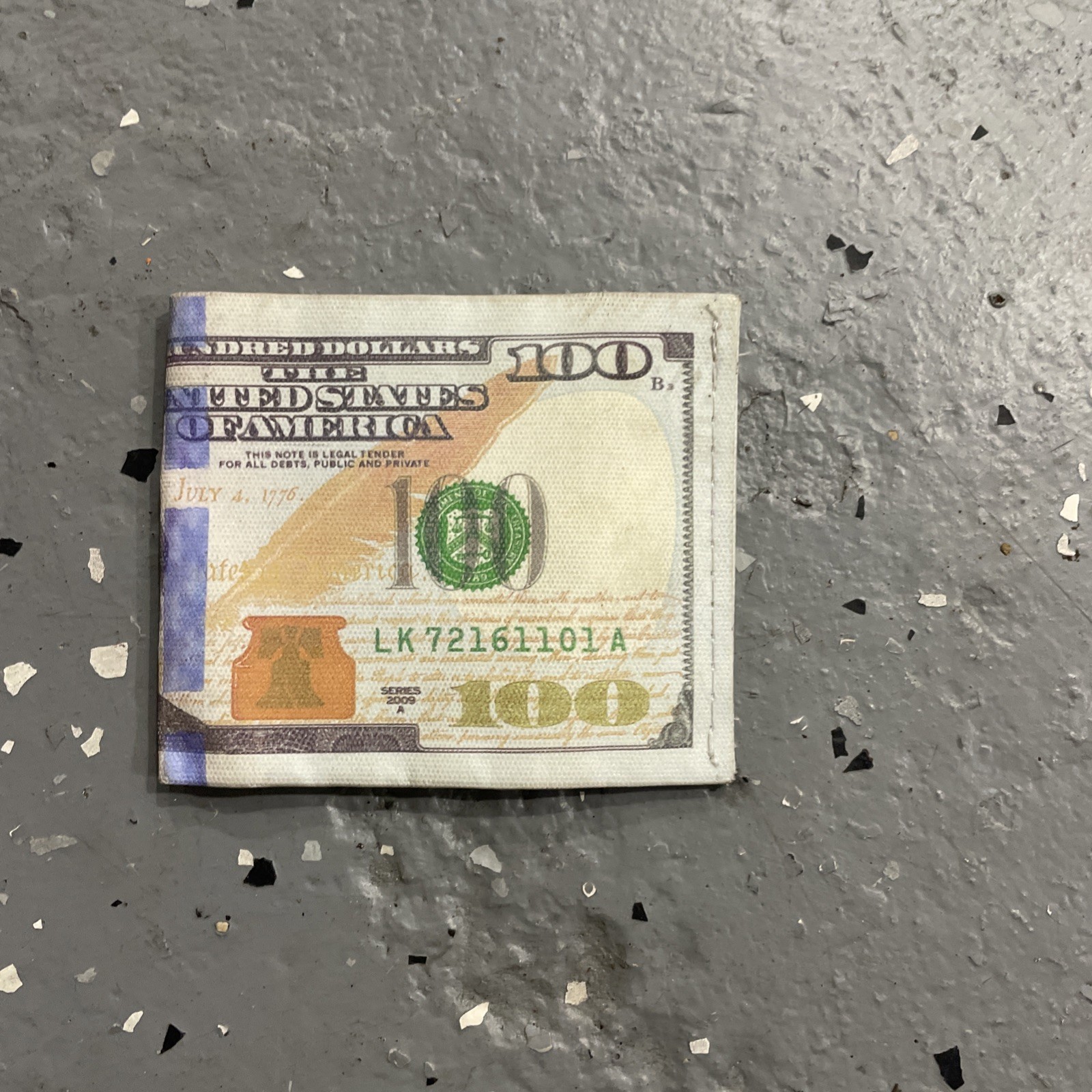USA $100 One Hundred Dollar Bill Print Men’s money holder Bifold Novelty Wallet