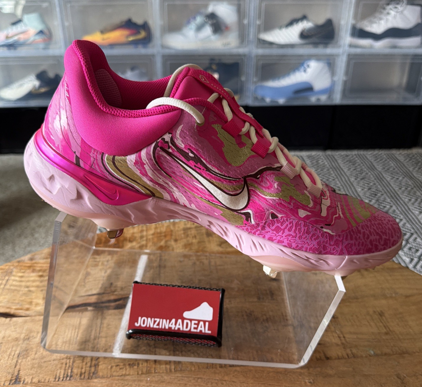 Size 14 Nike Alpha Huarache Mother’s Day Elite Low Baseball Cleats FZ7345-600